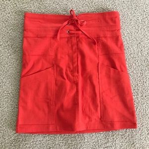 Red skirt